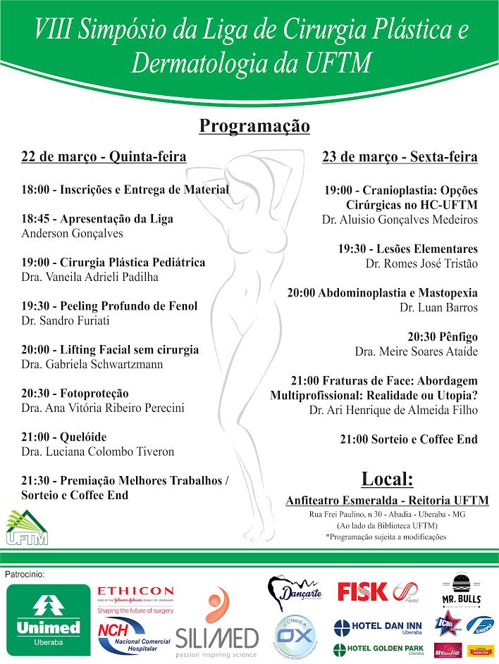 2017/3 - VIII Simpósio da Liga de Cirurgia Plastica e Dermatologia da UFTM